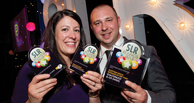 Joanna and Franck Casonato with trophies