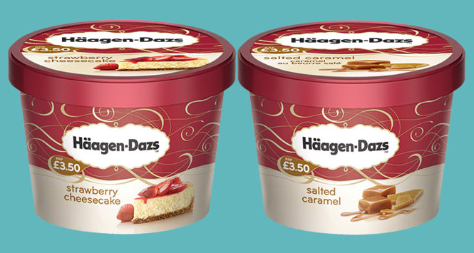 Häagen-Dazs tubs of ice cream