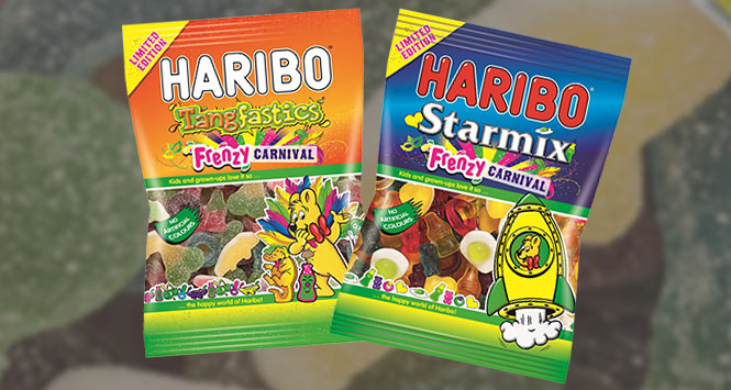 Haribo Carnival Frenzy limited edition Tangfastics and Starmix