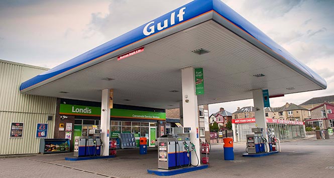 Gulf service station