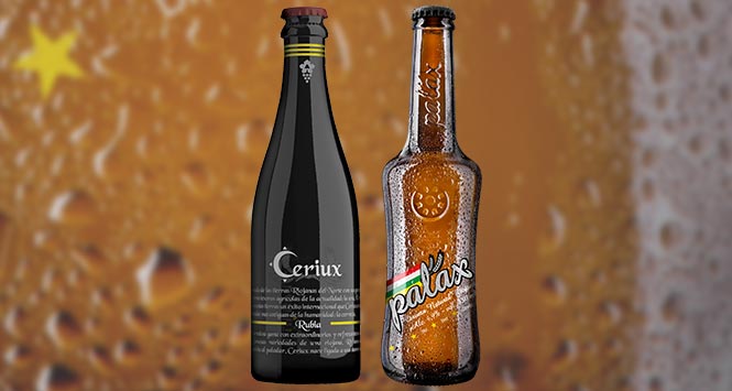 Palax and Ceriux Rubia craft beers