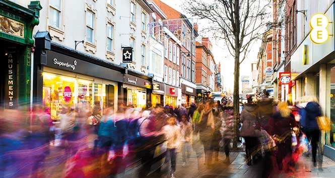 busy high street