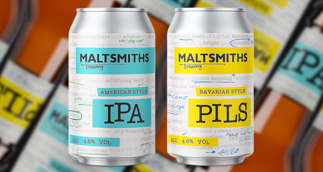 Maltsmiths IPA and Pilsner