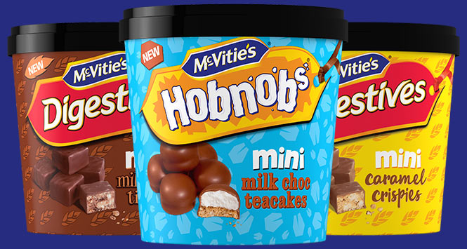 McVities mini cake tubs