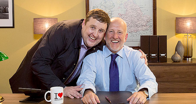 Peter Kay and Jonathan Warburton