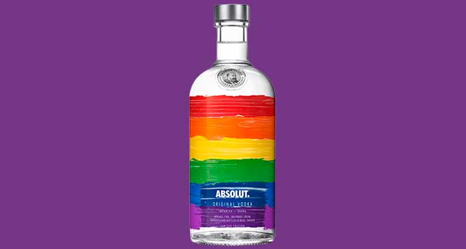 Absolut rainbow bottle