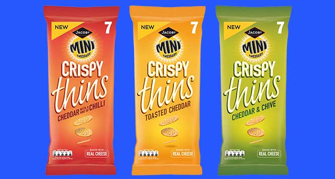 Mini Cheddars Crispy Thins