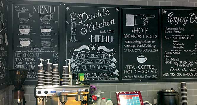 Food-to-go menu board