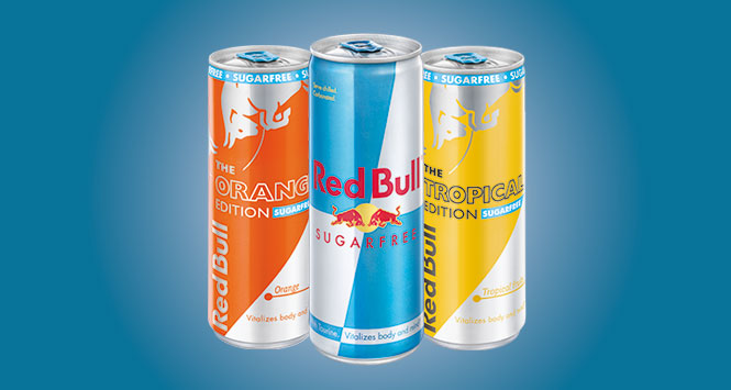 Red Bull sugar free range