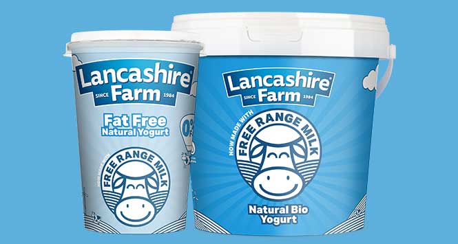 Lancashire Farm yogurt, made with free range milk