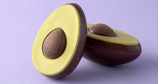 Avocado-shaped Easter egg