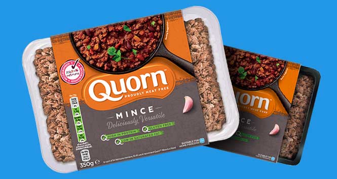 Quorn's black plastic packaging