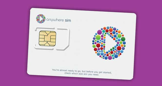 Anywhere Sim sim card