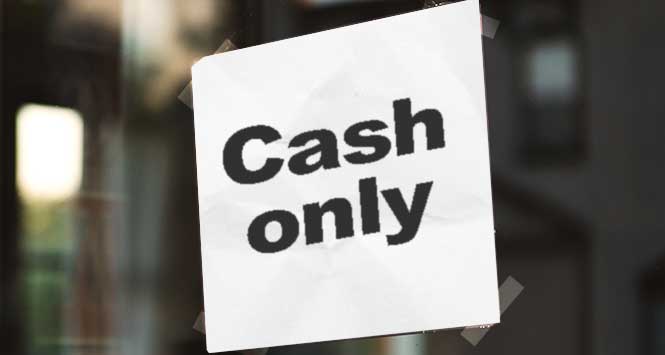 Cash only