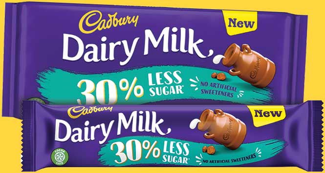 Cadbury Dairy Milk 30% Less Sugar