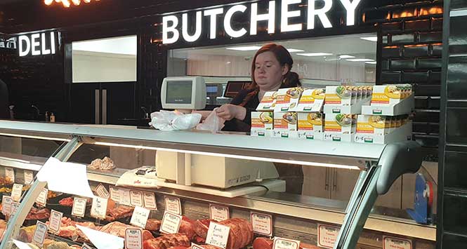 butcher's counter