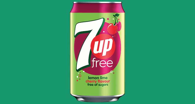 7UP Free cherry can