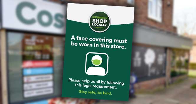 costcutter face covering poster