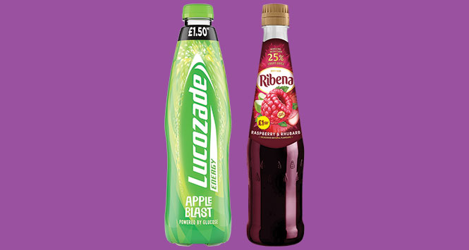 Lucozade and Ribena