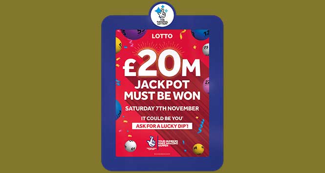 £20m jackpot must be won