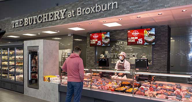 Scotmid Broxburn's butcher counter