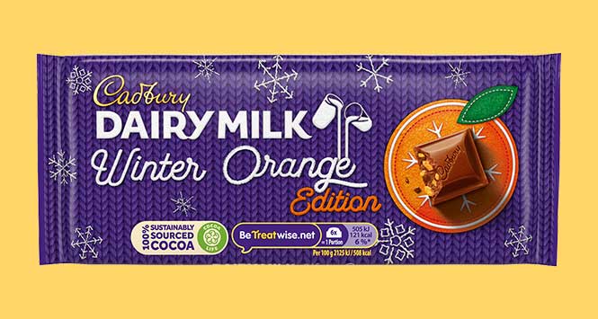 Cadbury Dairy Milk Winter Orange