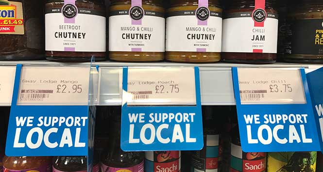 'We support local' price tags