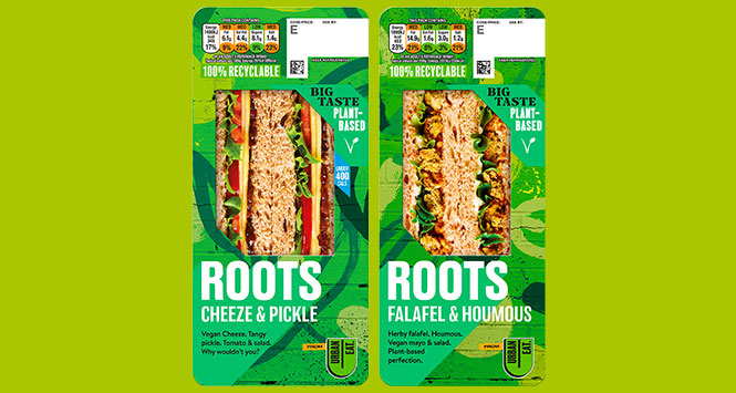 Roots plant-based sandwiches