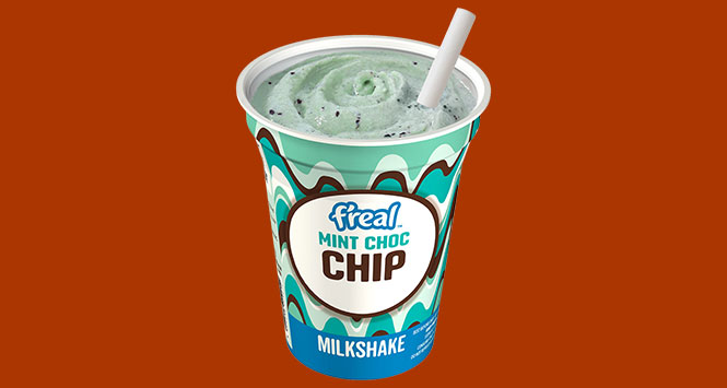 f'real Mint Choc Chip milkshake