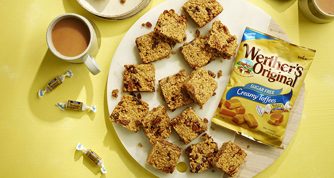 Flapjacks made using Werther's Originals