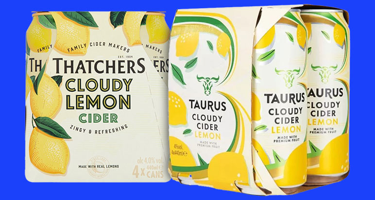 Two packs of cider