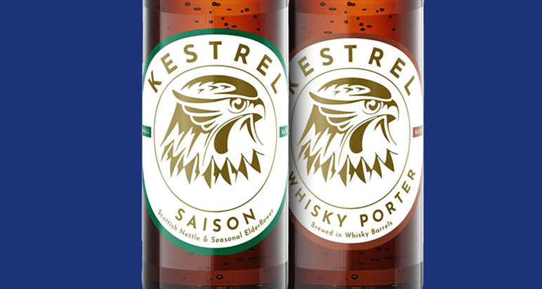 Kestrel Saison and Whisky Porter beers