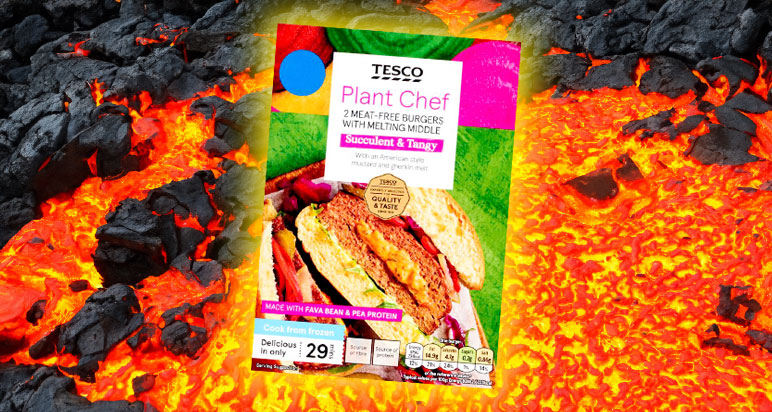 Tesco Melt in Middle burgers