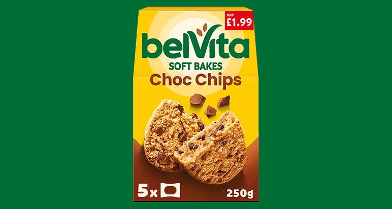 belVita Soft Bake Choc Chip cookies