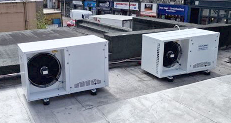 Exterior condenser units