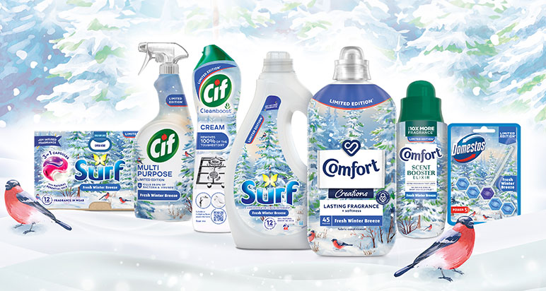 Unilever's winter home care range