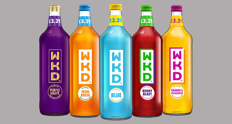 WKD 700ml range