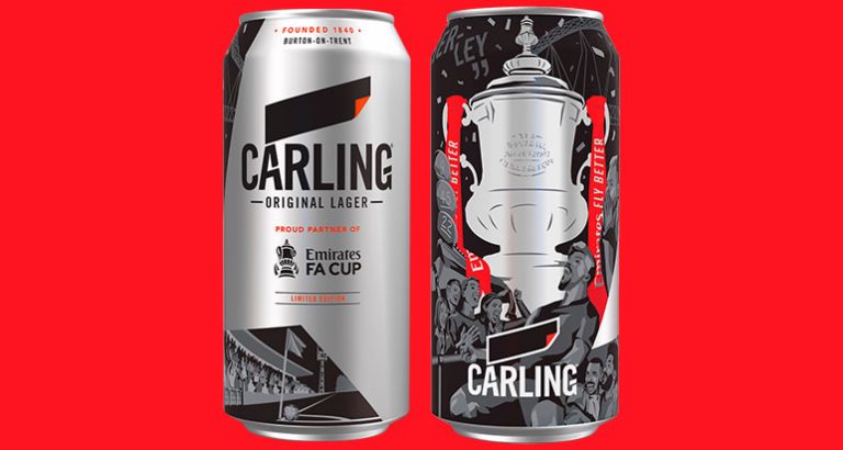 Carling's FA Cup cans