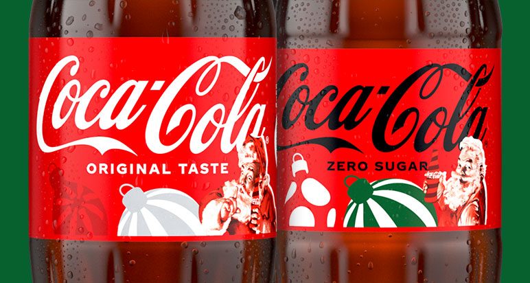 Festive Coca-Cola packs