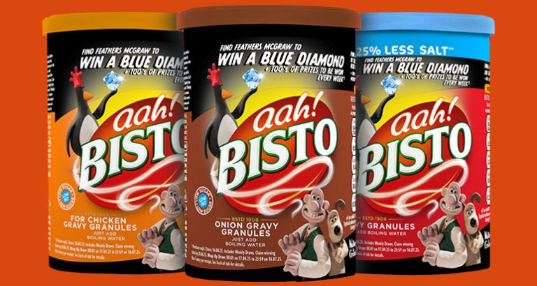 Bisto packs featuring Wallace & Gromit
