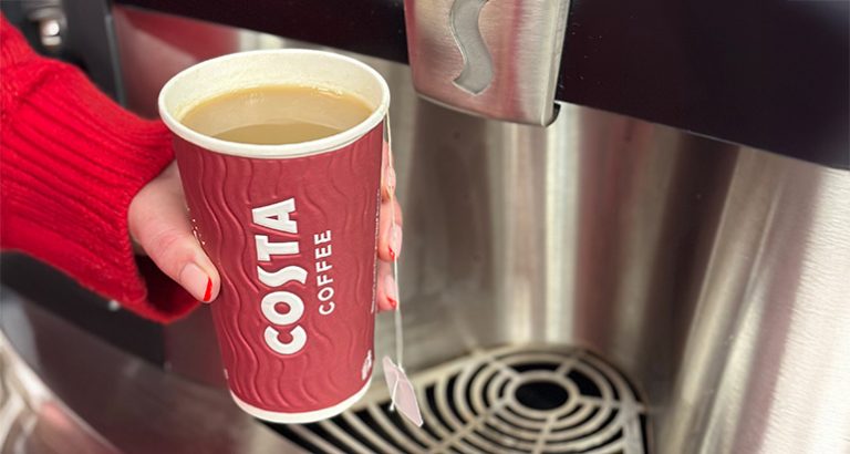 Cup of Costa Express tea