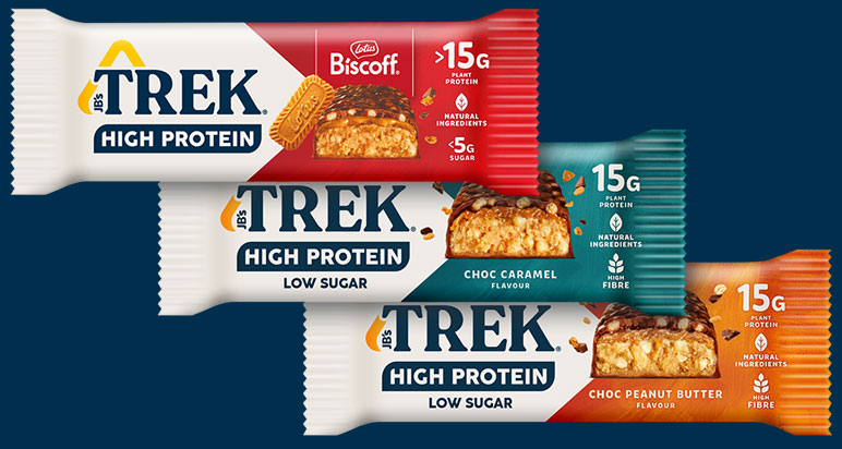 Trek High Protein Low Sugar range