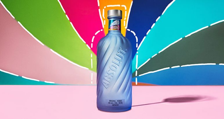 Absolut vodka bottle