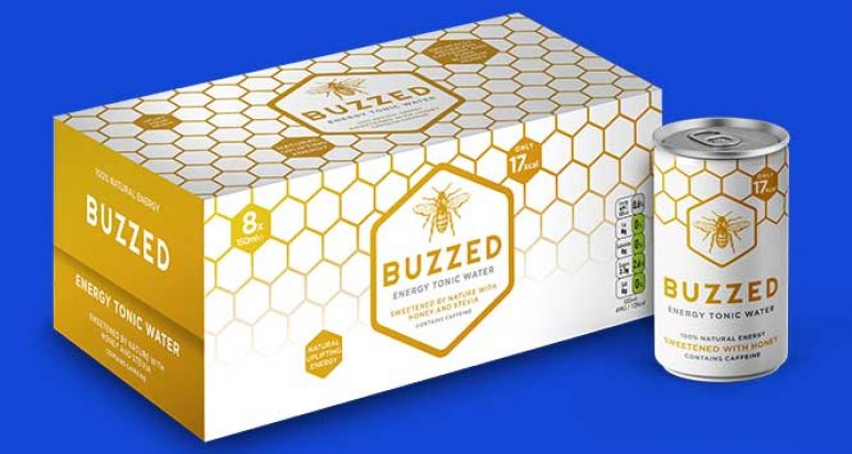 Buzzed energy tonic water