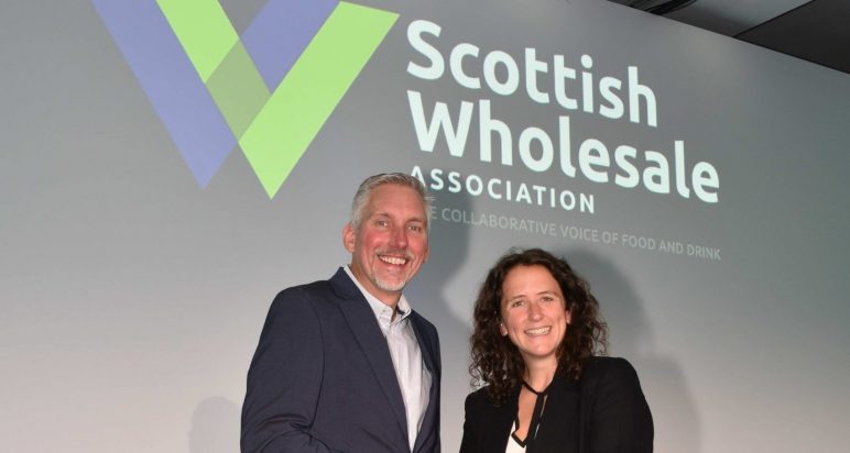 Colin Smith, SWA CEO and Cabinet Secretary for Rural Affairs, Land Reform and Islands, Mairi Gougeon