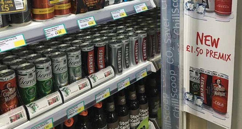 Diageo pre-mix cans