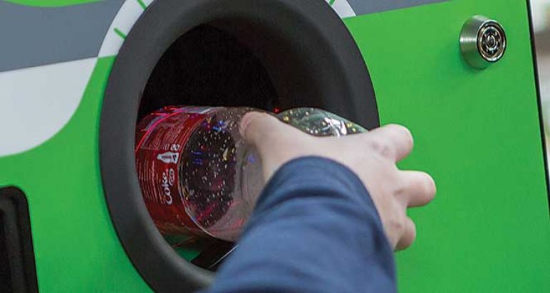 Using a reverse vending machine