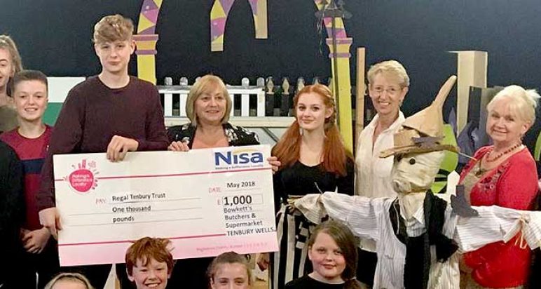 Nisa's charity Making A Difference Locally hands over cheque