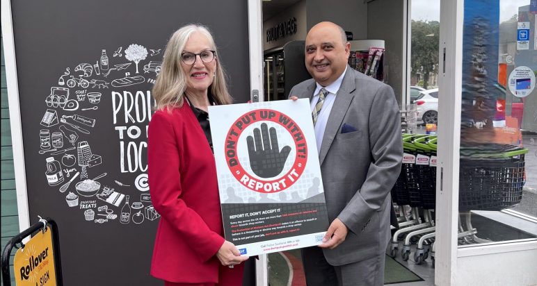 SGF Chief Exec, Dr Pete Cheema OBE and RAC Managing Director Maxine Fraser relaunch ‘Don’t Put Up With It’ campaign