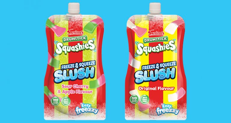 Drumsticks Squashies slush pouches